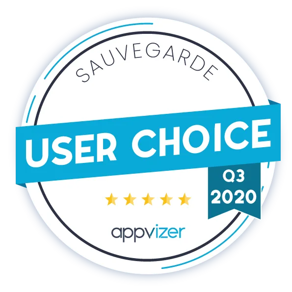 Badge « User Choice » sauvegarde